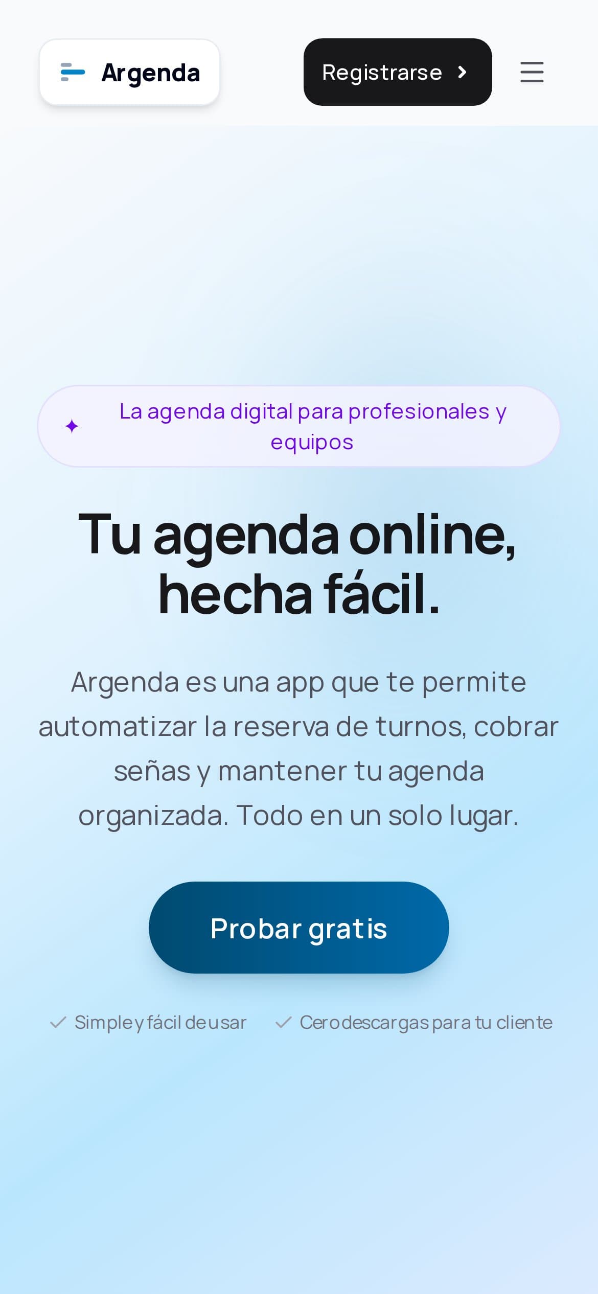 argenda.com.ar en el celular