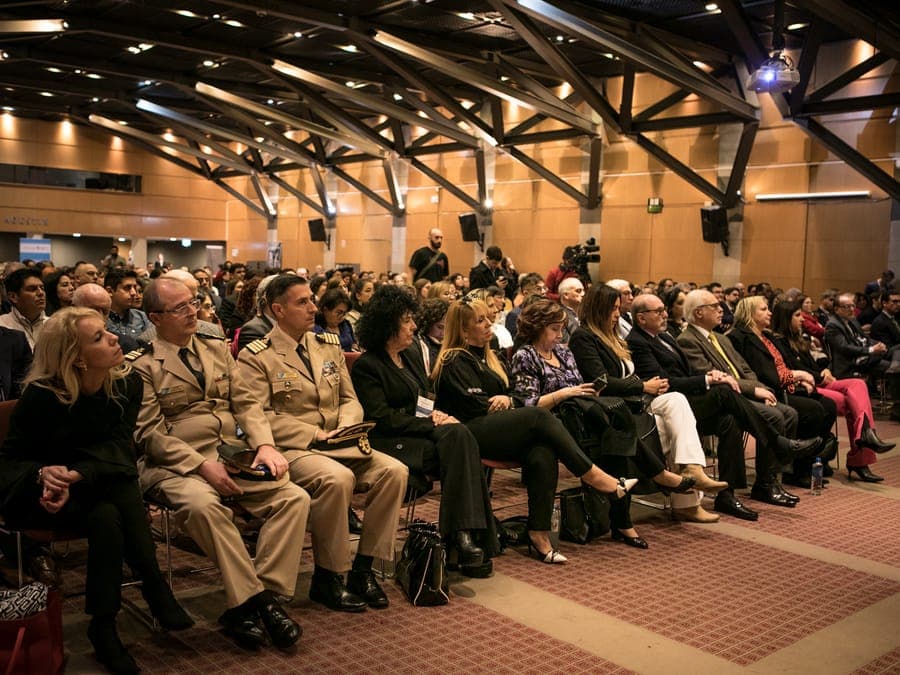 El auditorio de la UCA completo durante una de las jornadas de 2023.