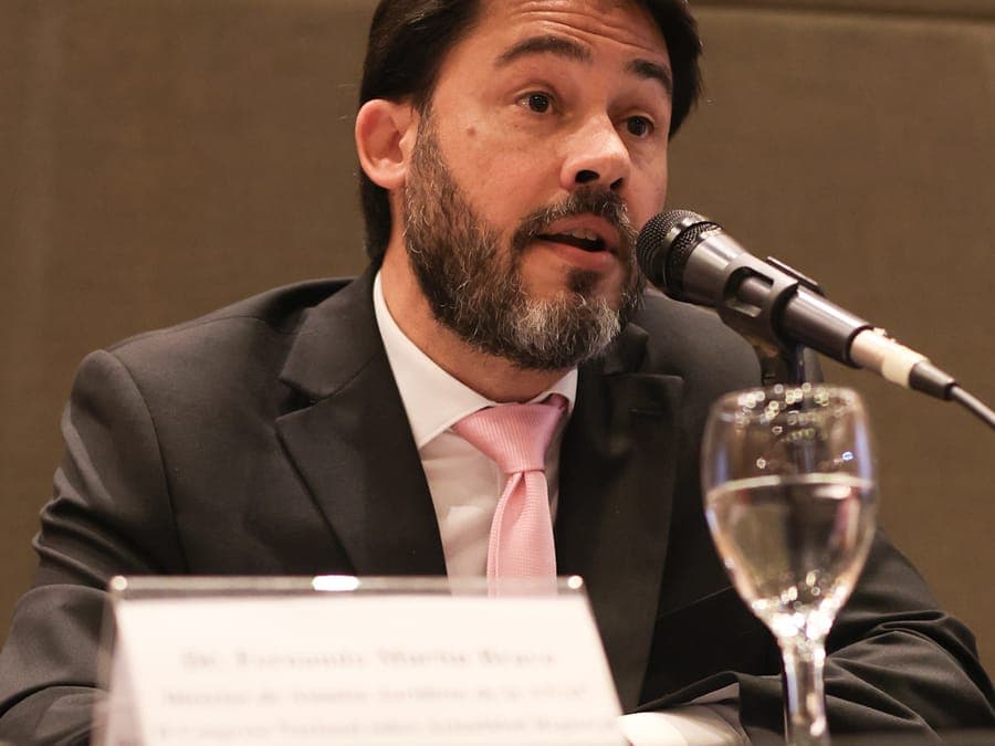Un expositor habla frente al micrófono en la segunda edición.