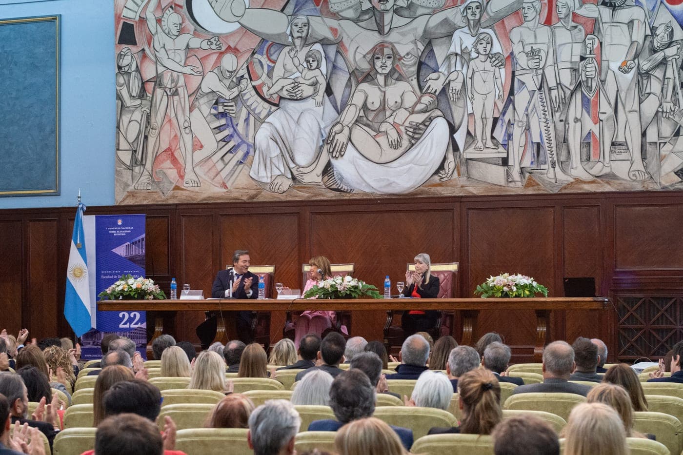 Aula Magna de la Facultad de Derecho de la UBA durante la primera edición